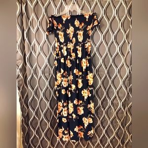 Hot Kiss off shoulder floral dress
